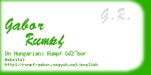 gabor rumpf business card